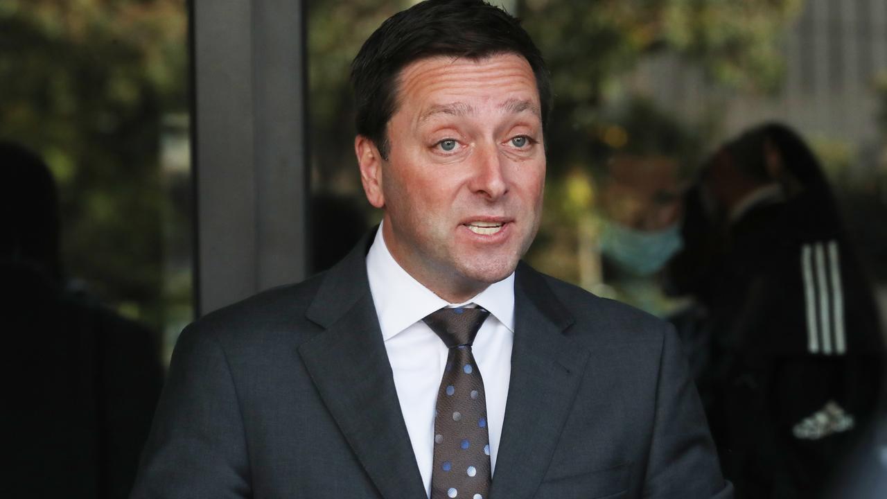 Victorian Opposition Leader Matthew Guy is under fire after a donor scandal in his office. Picture: David Crosling