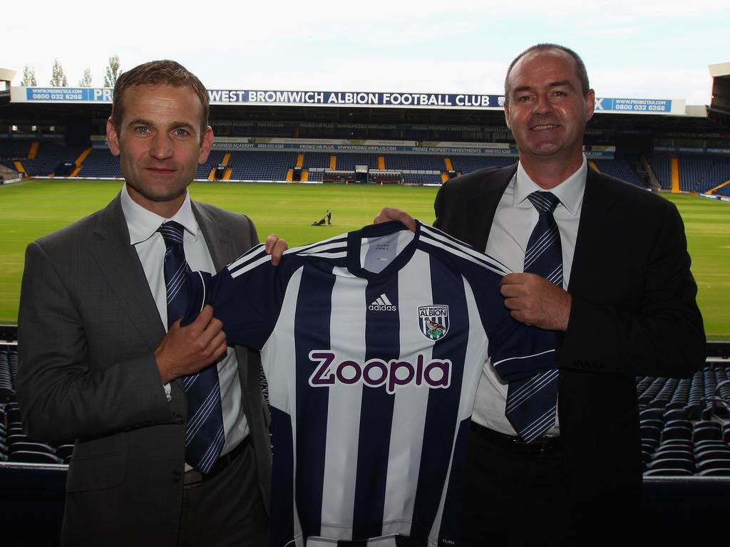 Dan Ashworth (L) was appointed West Brom’s sporting and technical director in 2010. Picture: Warren Little/Getty Images