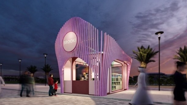 A render of the pop up Brooki Bake House to appear at the Mother of the Nation festival at Abu Dhabi's Corniche. Supplied