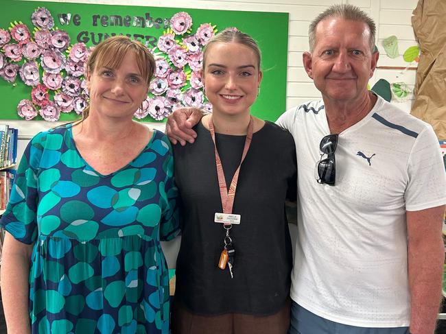 Amelia, Catherine and John are a family and all teachers at Ludmilla Primary School. Picture: Zayda Dollie