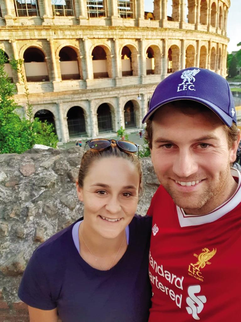 Ash Barty with husband Garry Kissick. Photo: Instagram.
