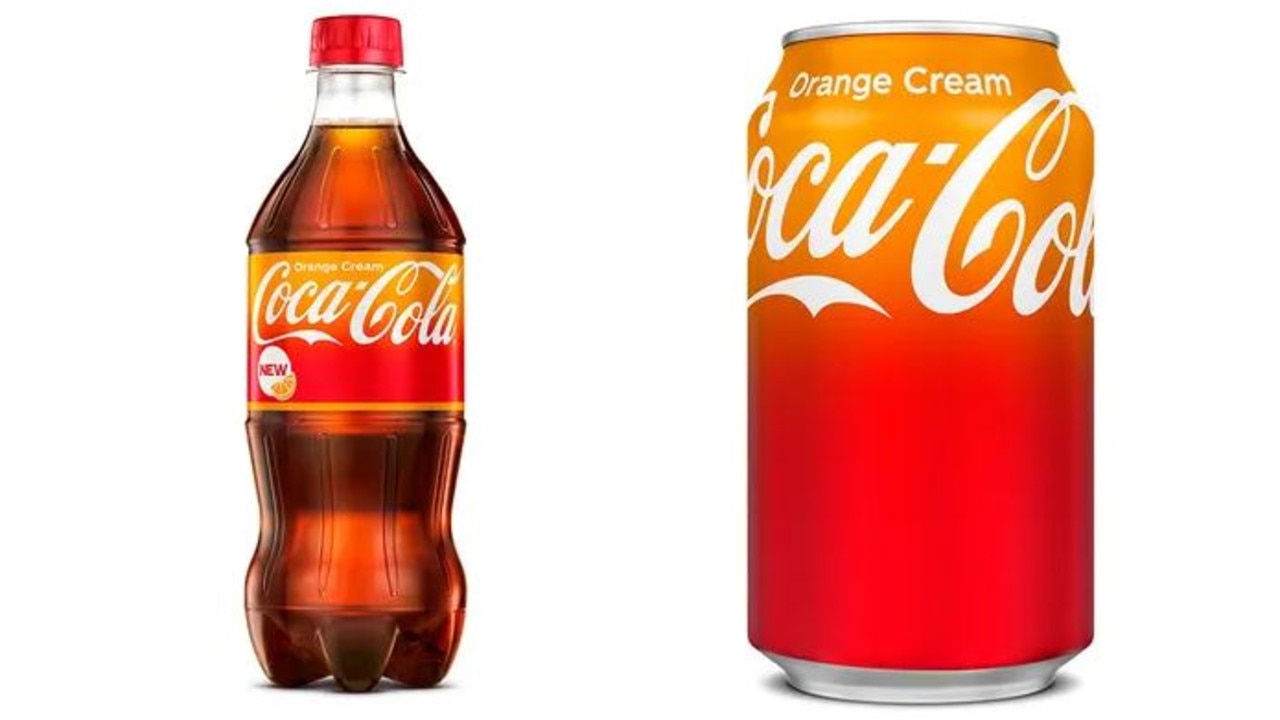 The new Coca-Cola Orange Cream flavour has been roasted by fizzy drink fans. Picture: Supplied