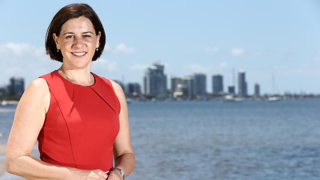 LNP leader Deb Frecklington — offers a fresh start for the party on the campaign trail. Picture: Glenn Hampson.