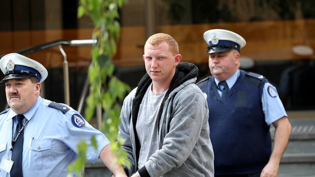 Travis Anthony Mortyn leaving the Supreme Court in Hobart on 23/11/17. Picture: SAM ROSEWARNE.