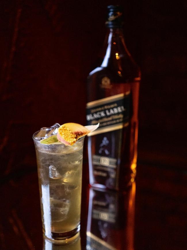 Kayla’s Johnny Walker highball. Picture: Supplied.