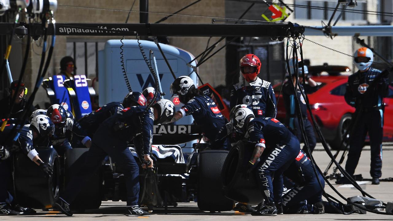 Ricciardo experienced car troubles, and the removal of some mystery debris. Picture: Getty