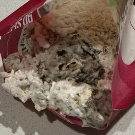 A mum found mould in her packet of microwave rice. Picture: Supplied