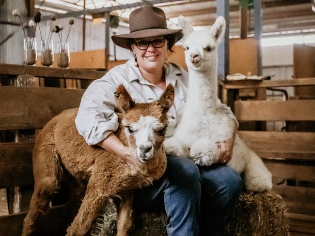 Amee Dennis, Peterborough, SA, with Cookie and Sugar. Picture: Supplied, Nicole Drew Photography