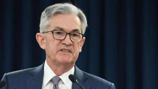 US Federal Reserve Chairman Jerome Powell. Picture: AFP