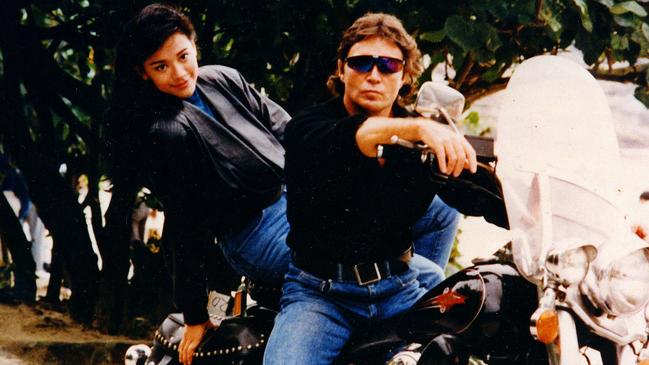 He became friends with movie star Sharon Kwok after taking her for a ride on his Harley-Davidson.