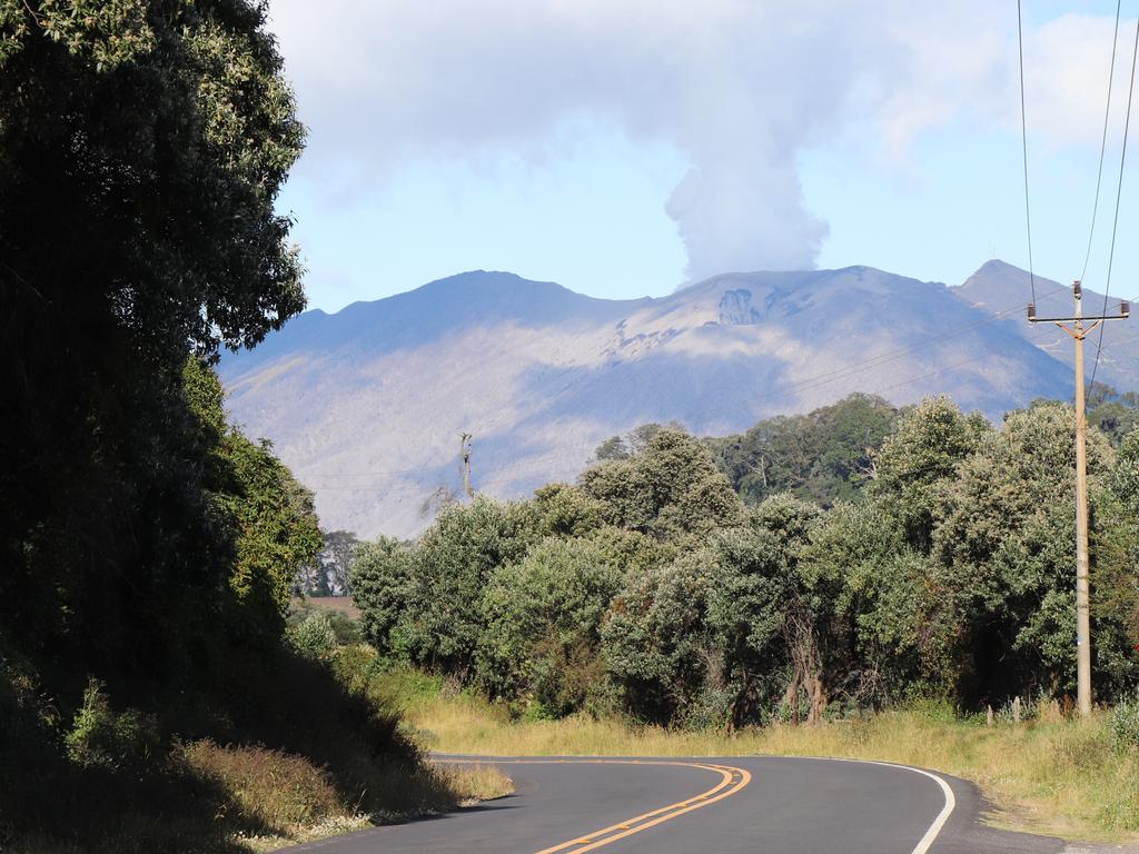 The Turrialba Volcano was emitting gases when news.com.au visited Costa Rica in February 2019. Picture: Megan Palin.