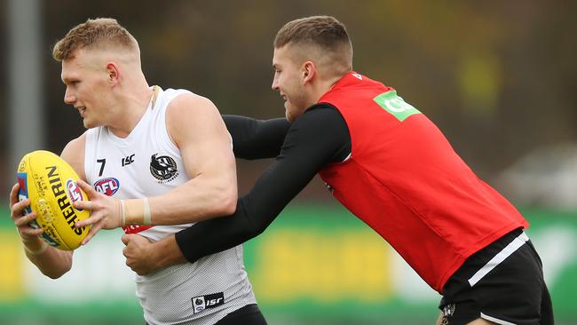 Adam Treloar has been in great form for Collingwood despite the club’s poor run. Picture: Michael Dodge/Getty Images.