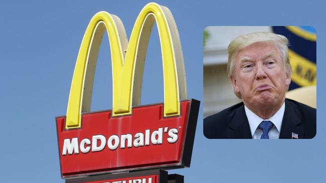 A Thurgoona man has blamed Donald Trump for his angry McDonald's drive-through meltdown