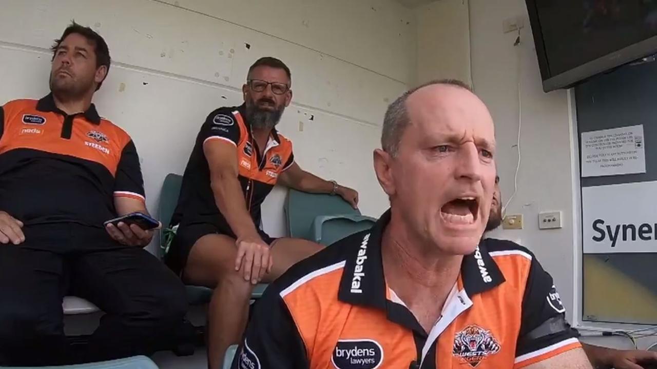 Wests Tigers coach Michael Maguire resisted the filming of a documentary but was overruled. Picture: Supplied.