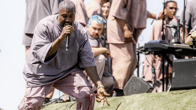 Kanye West took his Sunday Service to Coachella in April. Picture: Rich Fury/Getty