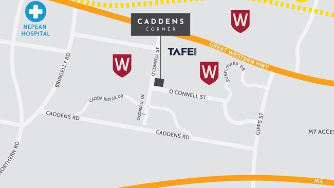 The location of Caddens Corner