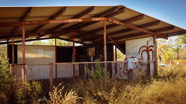 The schoolroom in Yikarrakkal in June, when it was not in use. Picture: Rebecca Parker