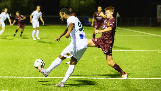 Gevaro Nepomuceno in action for Bentleigh Greens. Picture: Content Hype