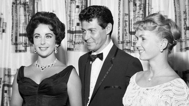 Elizabeth Taylor, Eddie Fisher, and Debbie Reynolds in 1958.