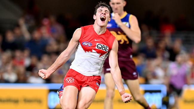 Errol Gulden kicked three goals on debut for the Swans.