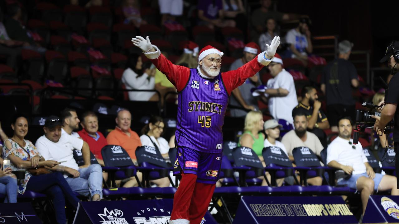 Santa was in the house for the historic clash. Picture; Mark Evans/Getty Images