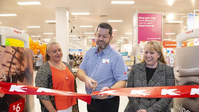 The new Kmart store opening featuring the Hills mayor Dr Michelle Byrne. Picture: Supplied