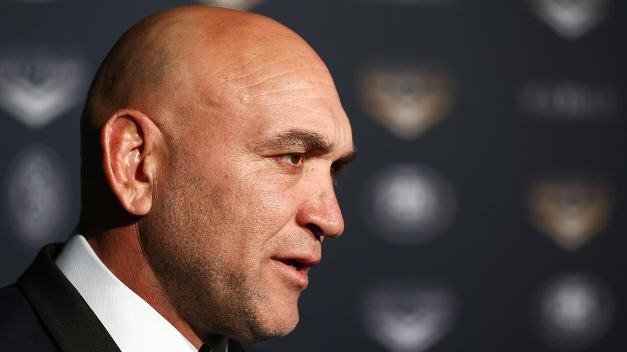 Former Brisbane Broncos footballer Gorden Tallis threw the blame on Brisbane’s hierarchy. Picture: AAP Image/Brendon Thorne