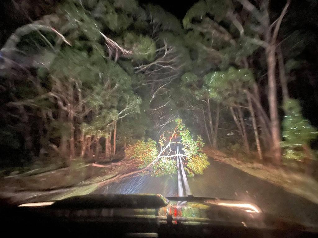 Damage after wild storms destroyed homes and left towns without power in parts of Victoria. Picture: Zoe Phillips