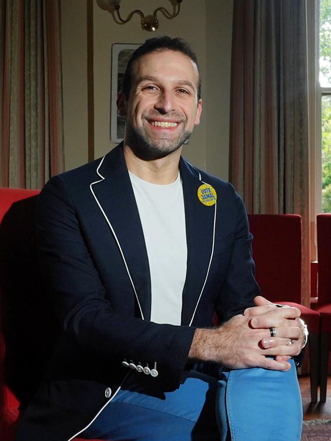 Melbourne lord mayoral candidate Jamal Hakim in Melbourne. Picture: Luis Enrique Ascui