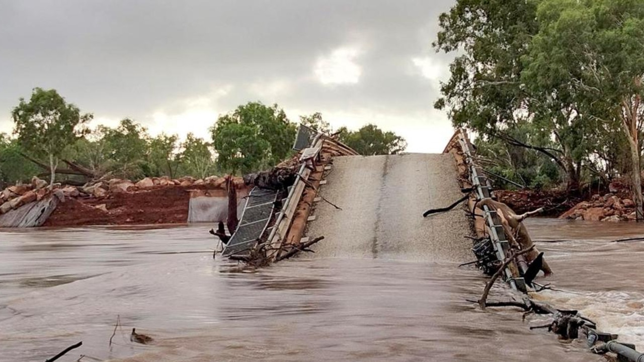 The Fitzroy River Bridge was hit by 60,000 cubic litres of water per second during the peak of the disaster.