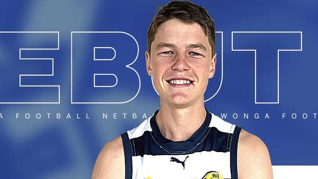 Ben Kennedy has impressed in his first senior games as a Pigeon. Picture: Yarrawonga Football Netball Club.