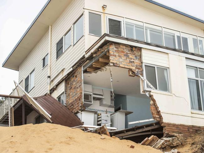 Coastal erosion at Wamberal was one of the biggest stories on the Central Coast in 2020. Picture: NCA NewsWire / Troy Snook