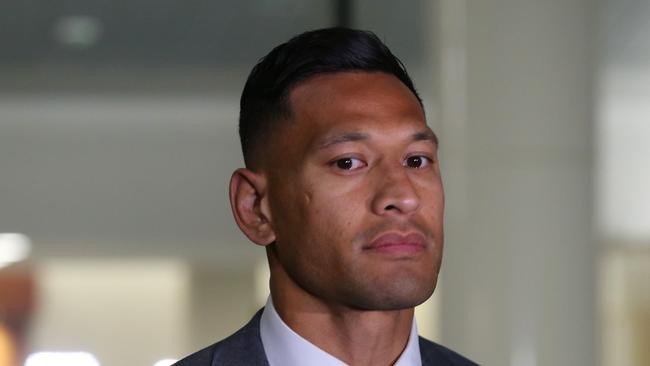 Why shouldn’t Israel Folau be allowed a chance to redeem himself? Picture: AAP.