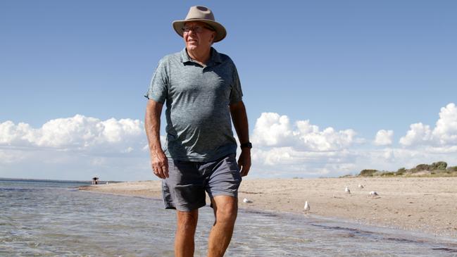 Infrastructure Australia chairman Col Murray at Streay Bay on the Eyre Peninsula in South Australia. Picture: Andrew Brooks