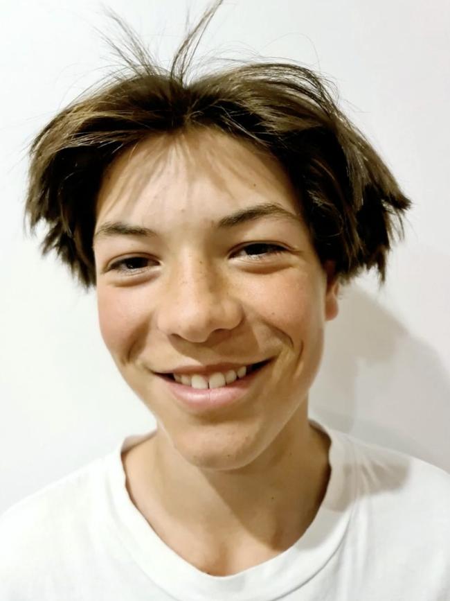 The cheeky smile of a young Charlie Stevens with one of his many haircuts. Picture: Supplied