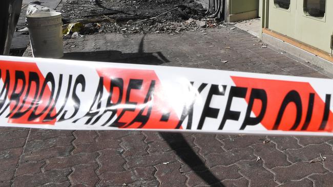 *** PLEASE DO NOT USE BYLINE *** Lukoumades -The Greek Donut  Shop on Seaview Road ,Henley Beach that was destroyed by a fire thought to be deliberately started. Thursday January 30,2020.(Image AAP/ Mark Brake)