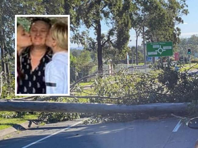 ‘Very close call’: Family almost crushed by falling tree