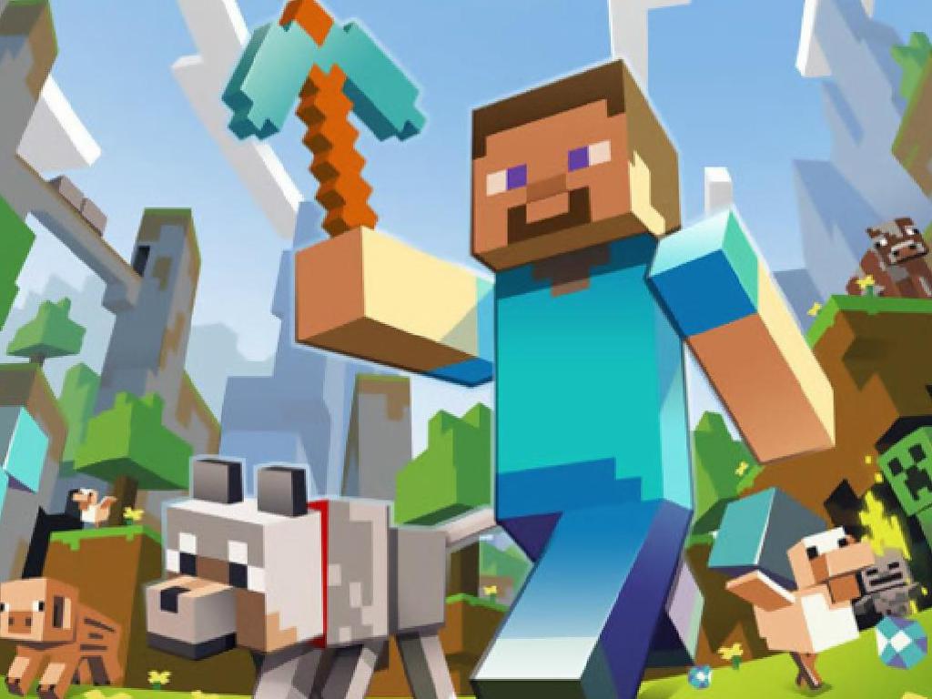 Minecraft uses Lego-style avatars. Picture: Supplied.