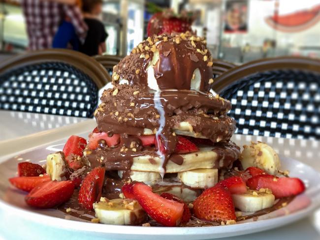 Tella Balls Dessert Bar’s Nutella pancakes. Picture: Jenifer Jagielski