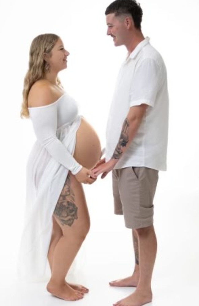 Mr Brown and his fiance Bianca Sanderson are expecting their second baby next year. Photo: Supplied.