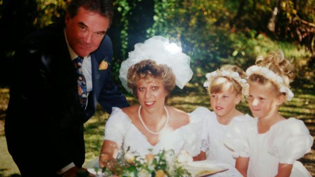 Sarah Daffy, far right, and her twin sister didn’t ask for a stepdad and frankly, didn’t want one. But it turned out Norm was a blessing. (Pic: Supplied)