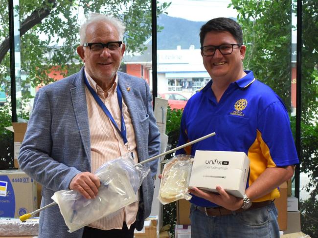 Dr Klaassen is gathering medical supplies to send to Ukraine, with the help of the Port of Townsville Rotary Club.