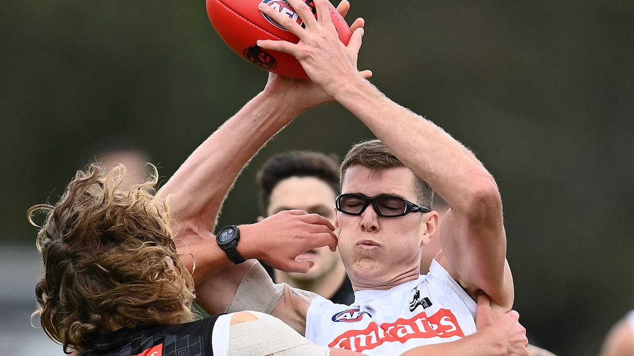 Mason Cox and Aiden Begg, both pictured, are competing for the same spot. Picture: Getty Images