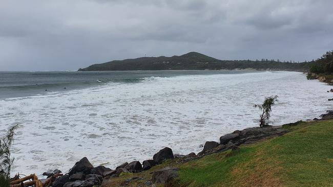 Byron Bay beaches continue to disappear as sand is washed away during severe storms. Picture: Rebecca Lollback