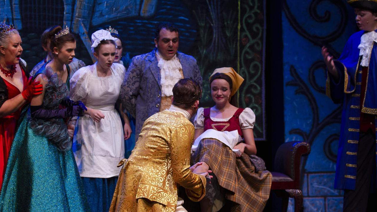 North Queensland Choral and Musical Theatre's production of Cinderella is wowing audiences at the Townsville Civic Theatre. Maysa Flom as Cinderella and Sam Taylor as Prince Topher. Picture: Gary Harvey