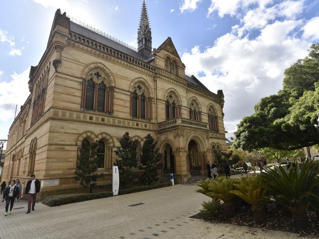 A general view of The University of Adelaide in Adelaide, South Australia, Wednesday, May 3, 2017. (AAP Image/David Mariuz) NO ARCHIVING