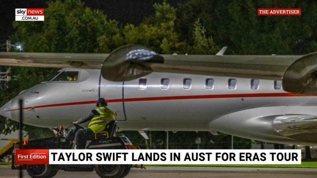 Taylor Swift touches down in Australia for Eras Tour