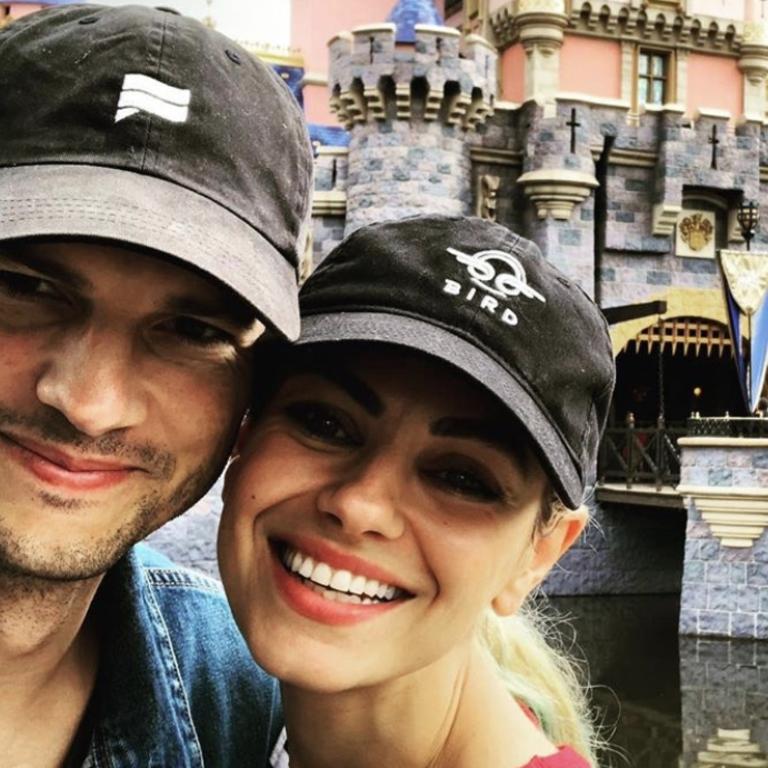 Ashton Kutcher and Mila Kunis claim they only use soap on their privates. Picture: Instagram