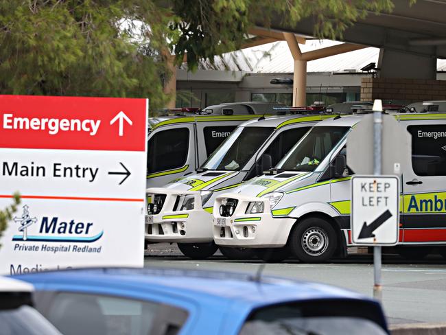 Ambulances outside Redland Hospital