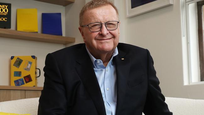 23/11/23: Olympic Boss John Coates in the AOC offices in Sydney. Coates talks about Australia's medal chances in Paris and beyond. Funding and his 